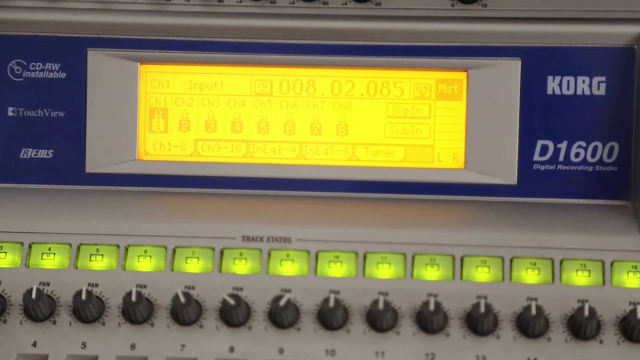 Video tutorial Korg d1600 parte 1