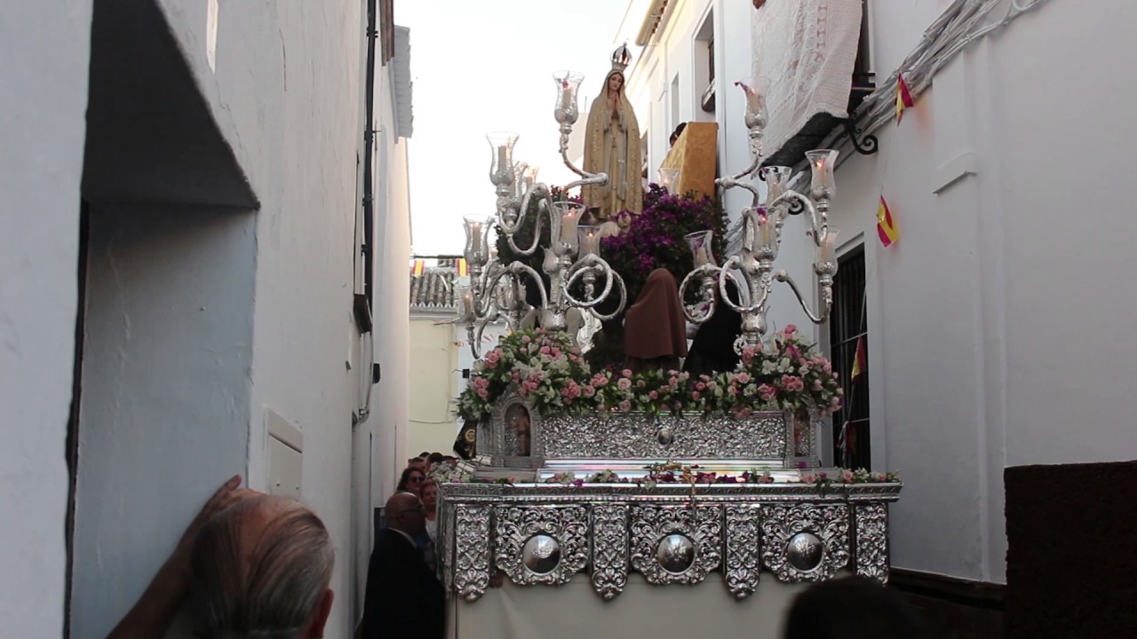 La Virgen de Fátima por las calles de Montellano (2017)