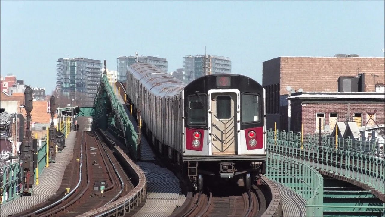 NYC Subway HD 60fps: Kawasaki R188 7 Trains @ 103rd Street - Corona Plaza (3/23/17)