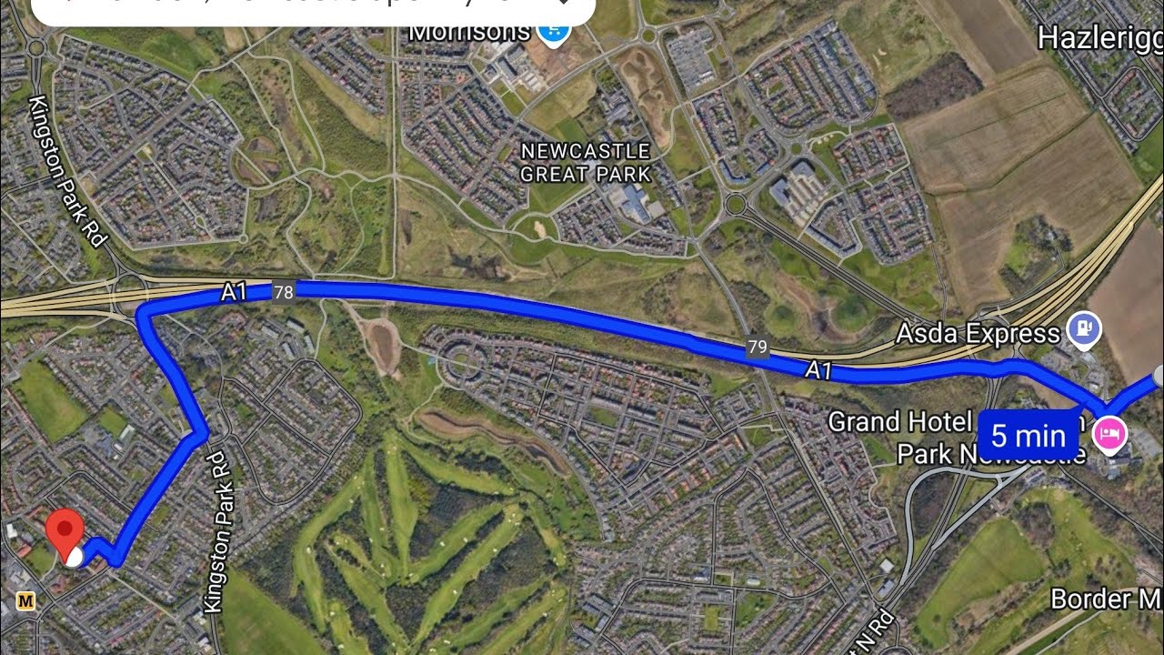 Gosforth test route || Sandy Lane A1056 to Kingston Park Road Fawdon