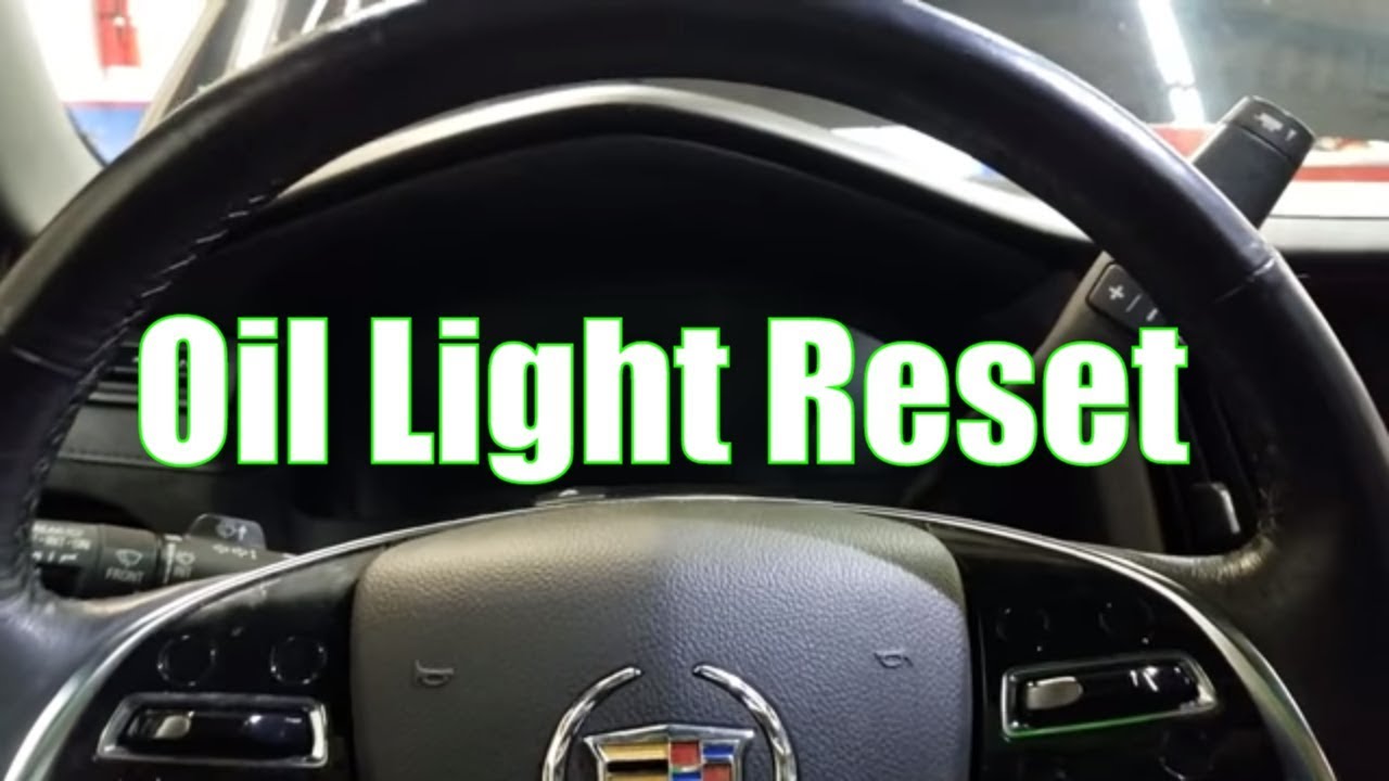 2015 16 Cadillac Escalade Oil Life Reset 