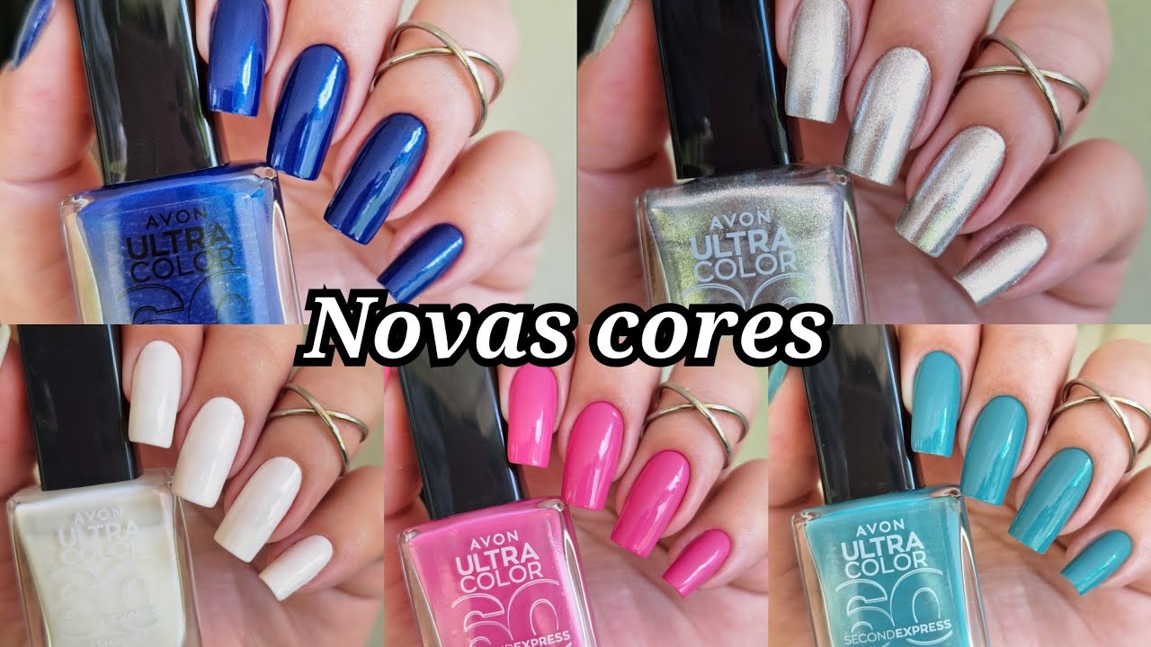 ESMALTE ULTRA COLOR 60 SECONDEXPRESS AVON NOVAS CORES LANÇAMENTO