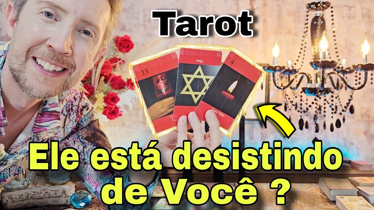 Ele está desistindo de você ? O Que ele pretende ? Como ele está em relação a você hoje ?Tarot de hj