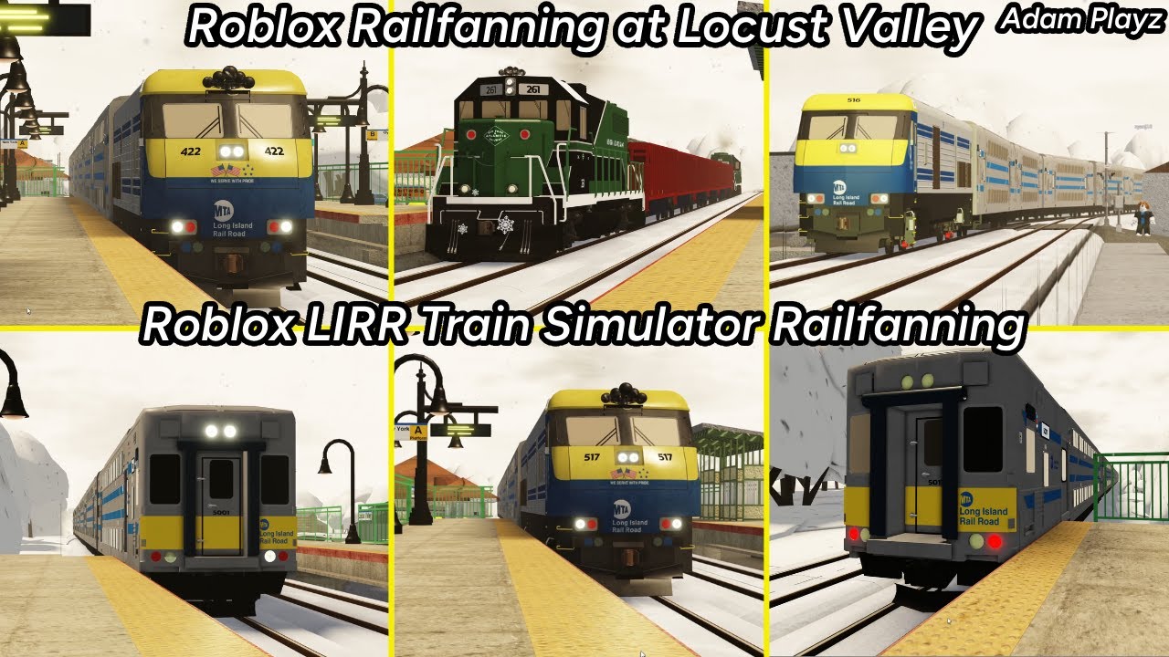 Roblox Railfanning at Locust Valley (Roblox LIRR Train Simulator Railfanning (22/11/25)