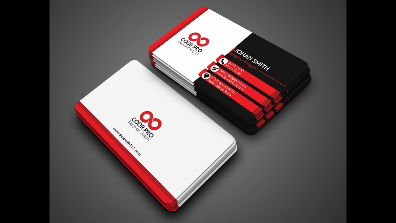 business cards design coreldraw tutorial