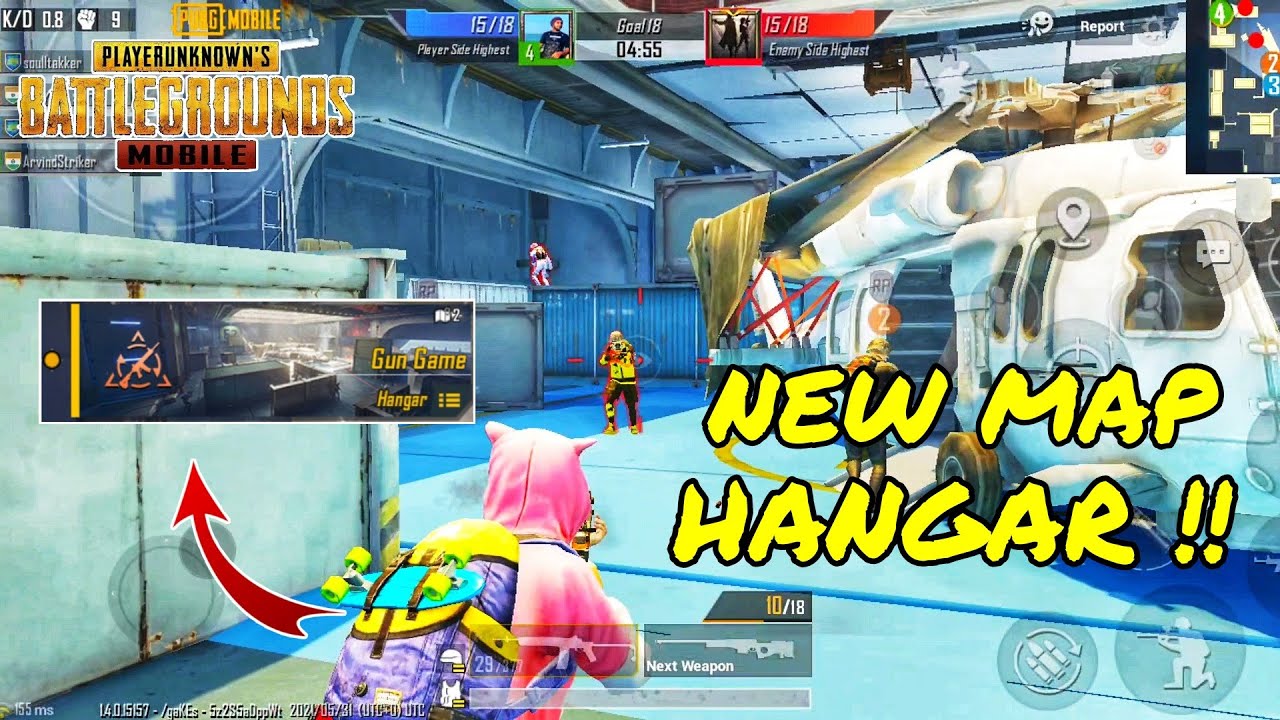 FIRST GAMEPLAY OF NEW GUN GAME MODE | NEW HANGAR MAP 2021 | PUBG MOBILE NEW MAP 2021