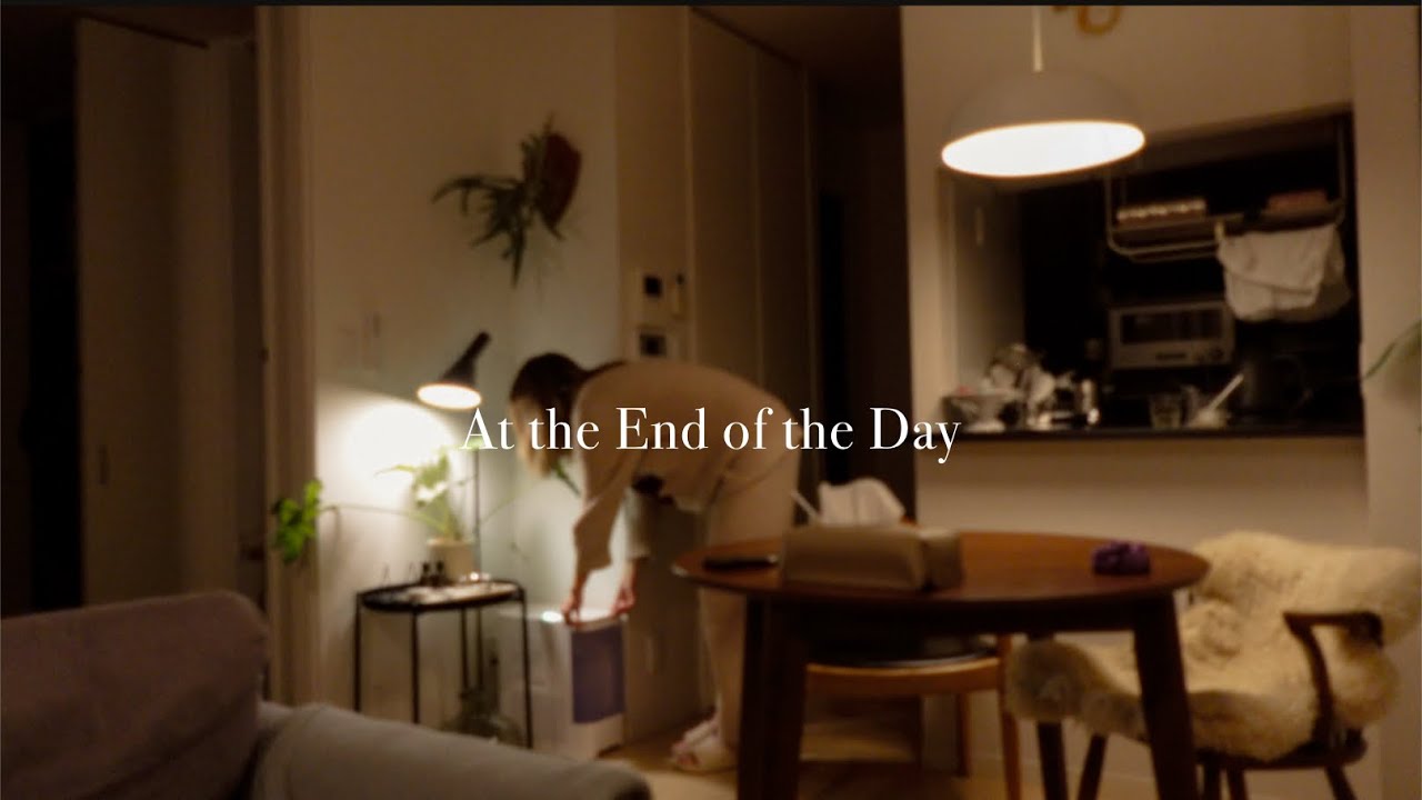 1日の終わりに｜At the End of the Day🌿Quiet evening routine & latte art