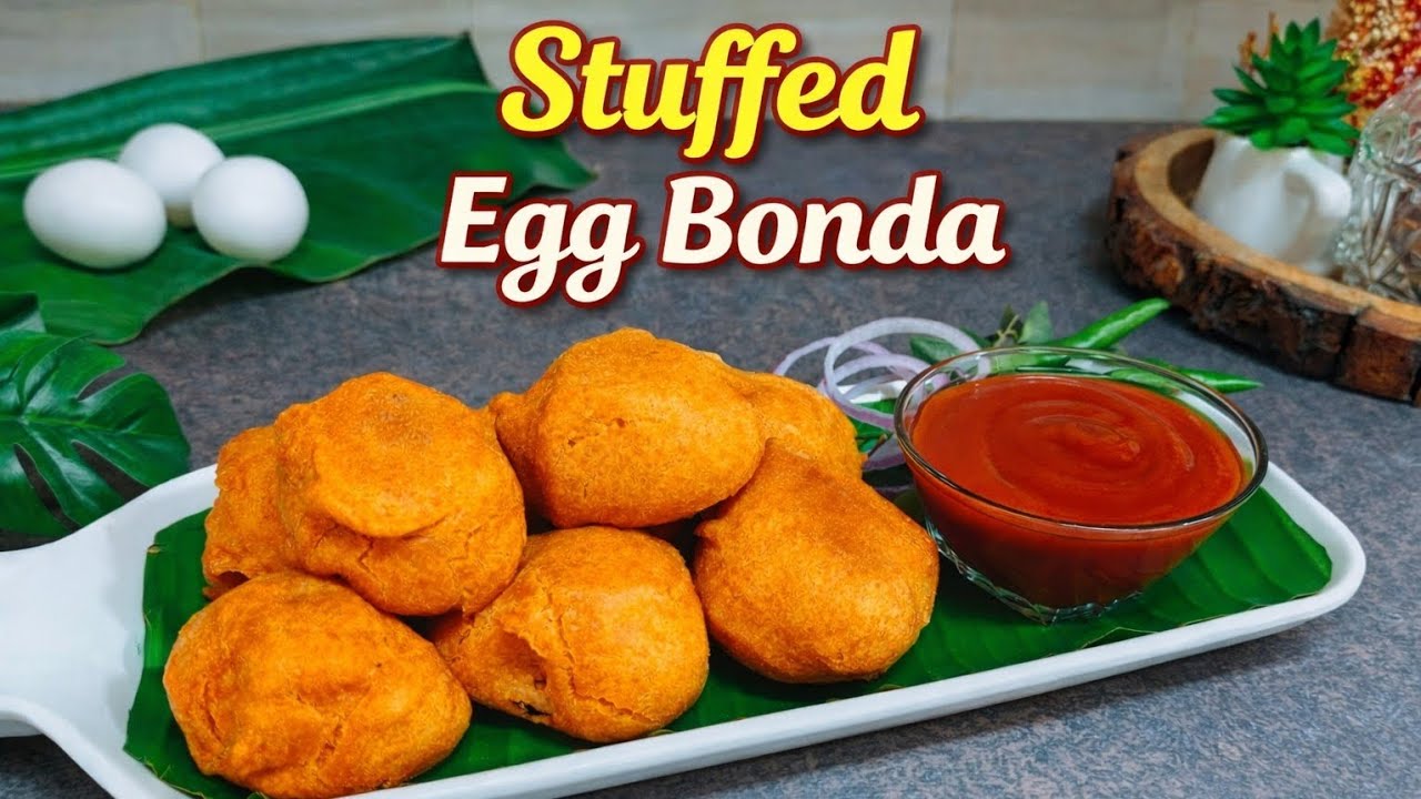 Stuffed Egg Bonda | Egg Bajji | Egg Pakora #EggRecioe #viralvideo  #teatime #youtubevideo  #iftar