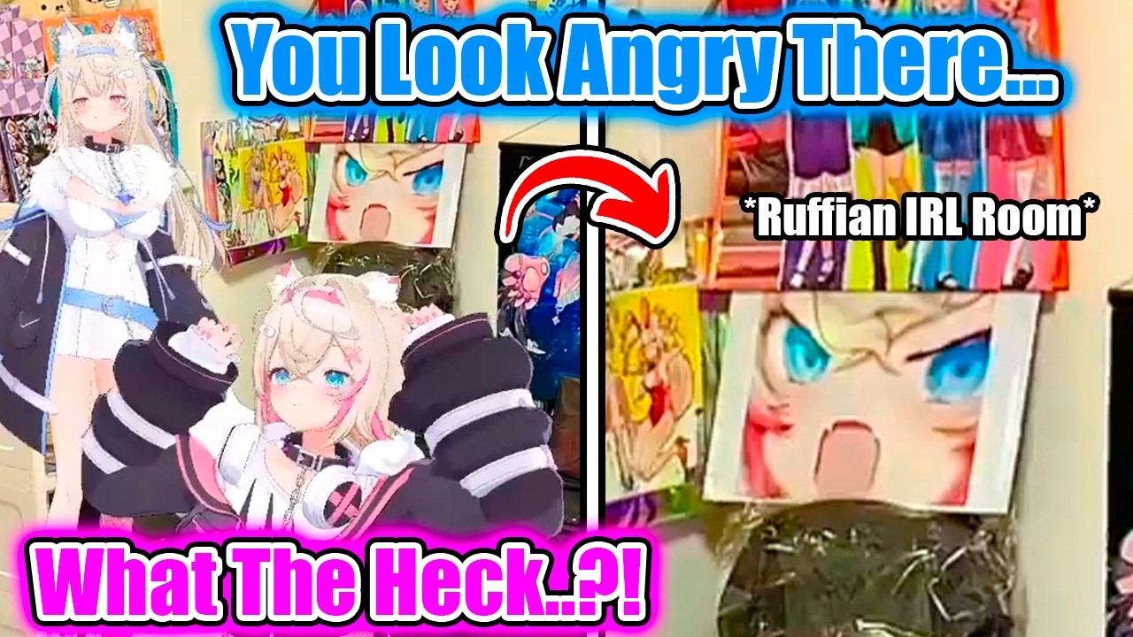 Mococo Reacts To A Ruffian Having Her Meme Face In Their Room IRL