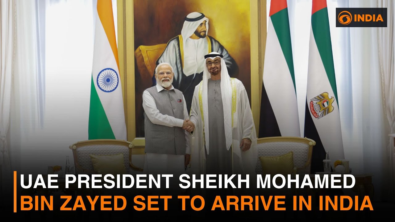 UAE President Sheikh Mohamed bin Zayed set to Arrive in India & more news | DD India Newshour | 8 AM