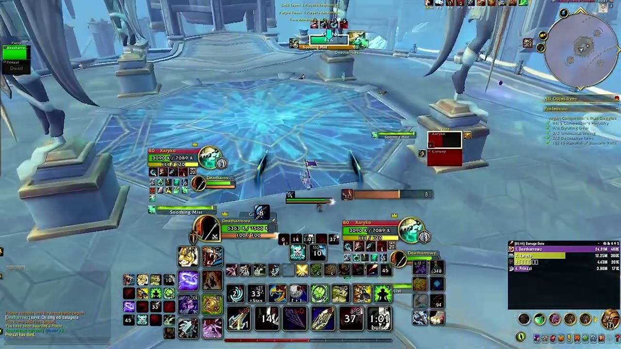 WoW 11.1.5 MM Hunter+Arms PvP 2v2 &ndash; OUTPLAYING One Shot- The War Within Arena Full