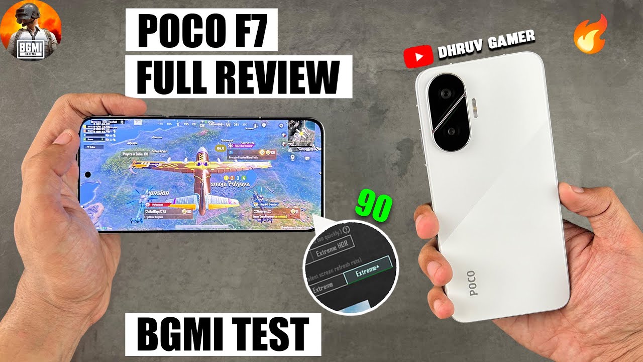 Poco F7 Full Review - BGMI 90 FPS | Extreme Test 🔥