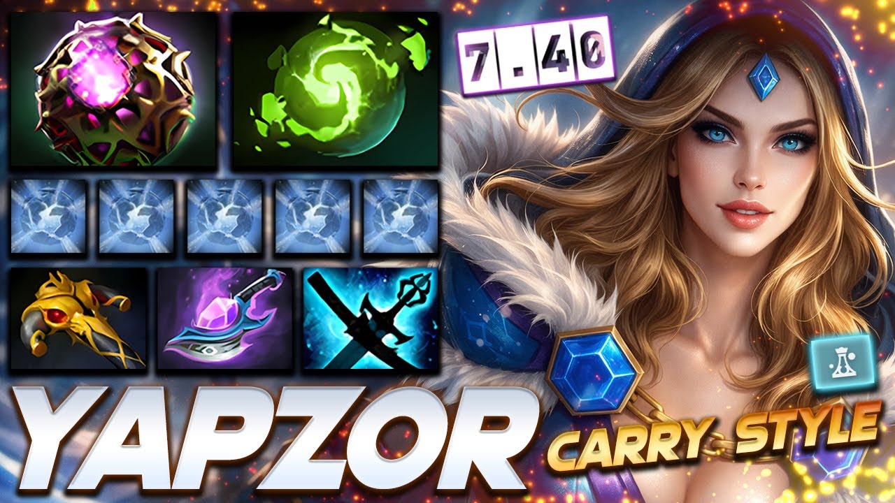Yapzor Crystal Maiden Carry Style - Dota 2 Pro Gameplay [Watch & Learn]
