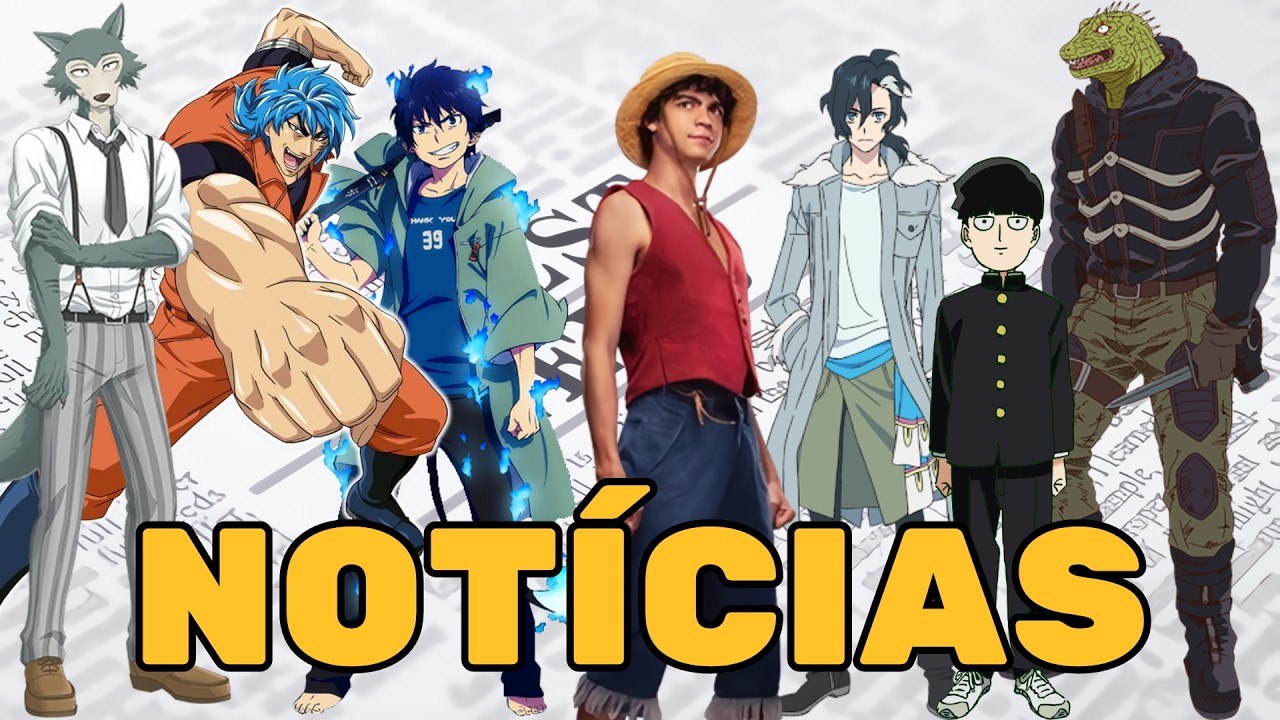 NOTÍCIAS DE DUBLAGEM! ONE PIECE, DOROHEDORO, BLUE EXORCIST, TORIKO, BEASTARS, SIRIUS JAEGER E MOB!