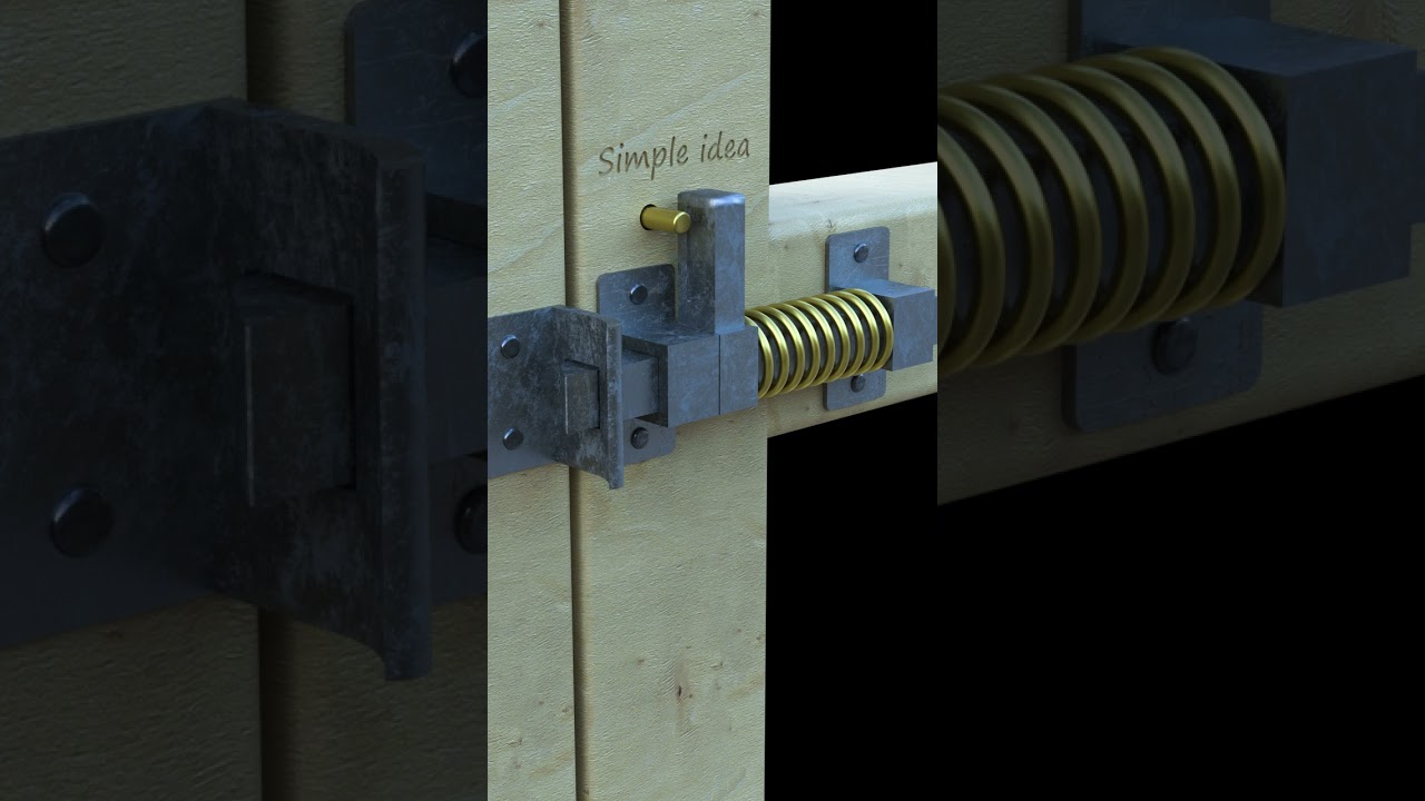 Automatic gate latch, lock, simple secret lock