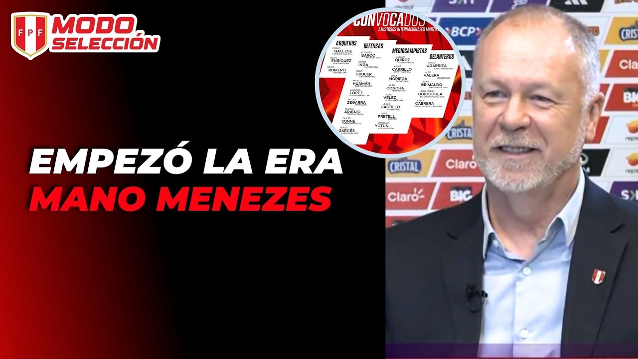 ESTOS SON LOS CONVOCADOS DE PERU EN LA ERA MENEZES PARA LOS AMISTOSOS CONTRA SENEGAL Y HONDURAS