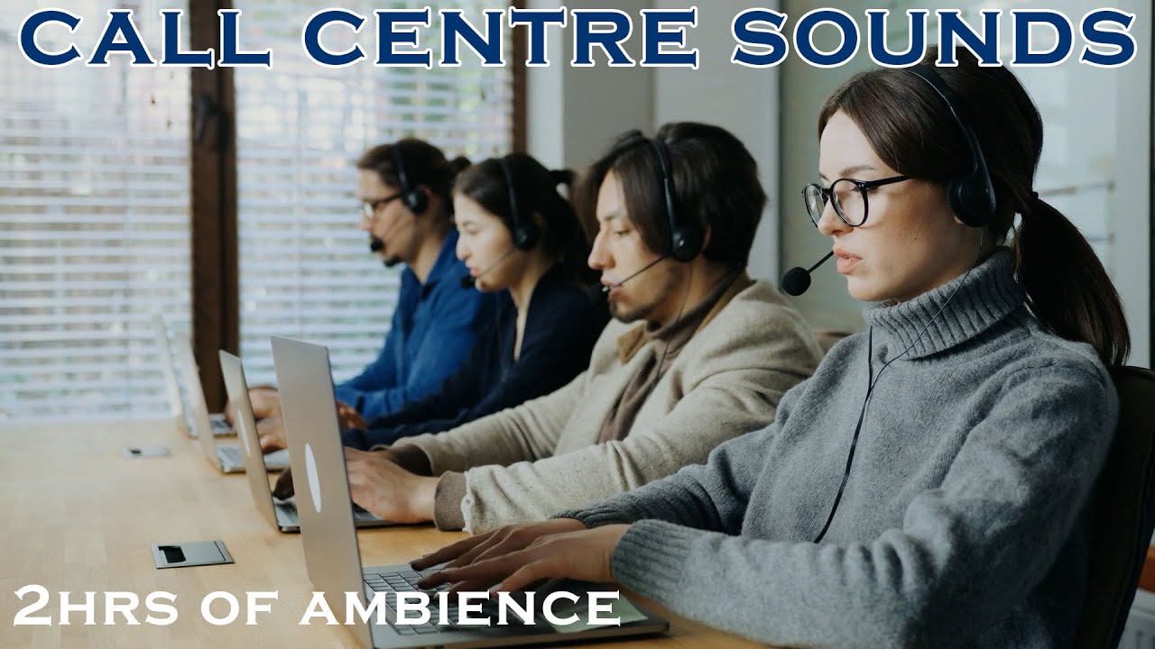 Busy call centre sounds ambience for remote work and study (2hrs)