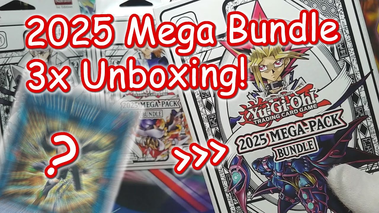 WHERE ARE THE TINS??? Yugioh 2025 Mega-Pack Bundle 3x unboxing.