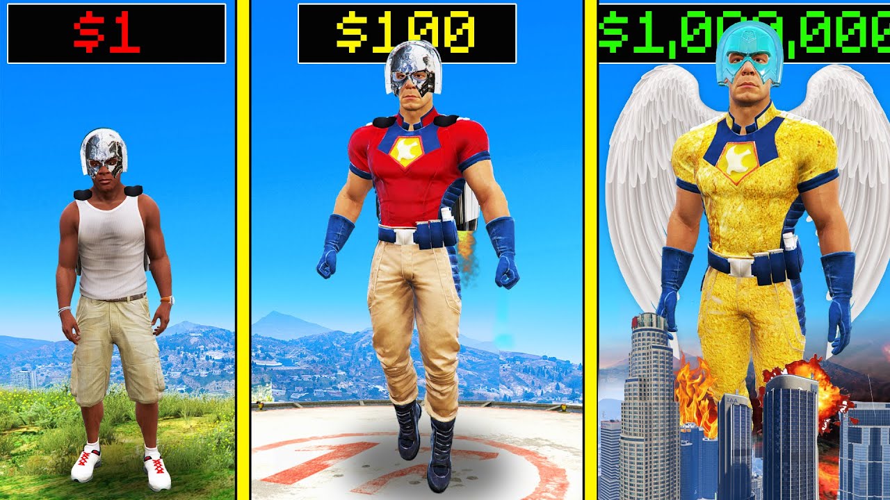 GTA 5 : $1 PEACEMAKER to $1,000,000,000 GOLD PEACEMAKER in GTA 5!