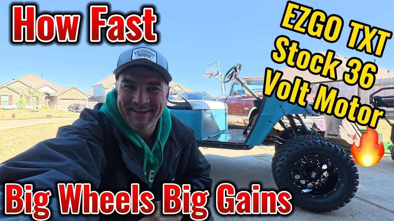 I Wasn’t Planning This… 36V EZGO Speed Test After Bigger Tires | Probably Fixed It