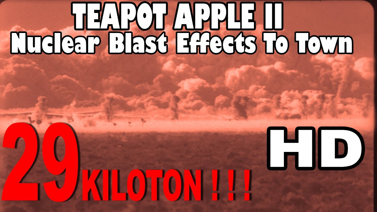 Nuclear Blast Effects To Town Operation Teapot 1955