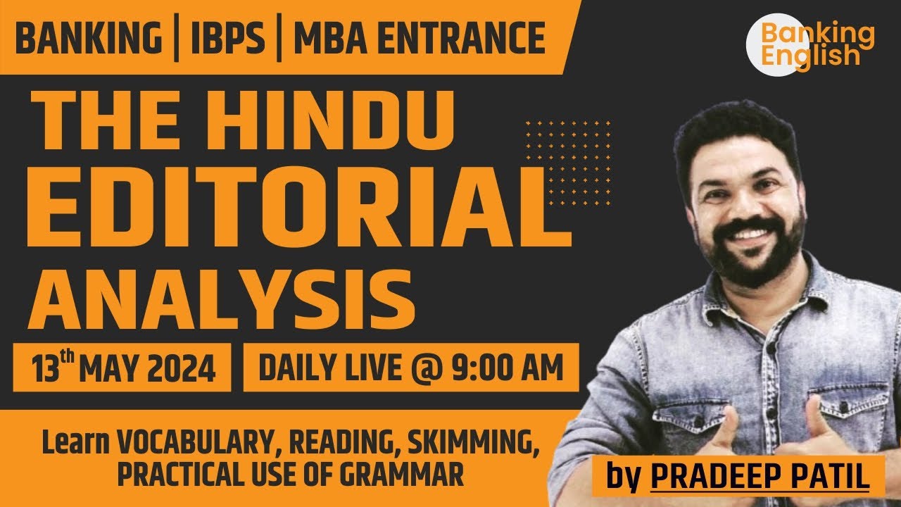 Learn VOCAB, READING SKIMMING, GRAMMAR USE, 13th May, 2024  - PRADEEP PATIL