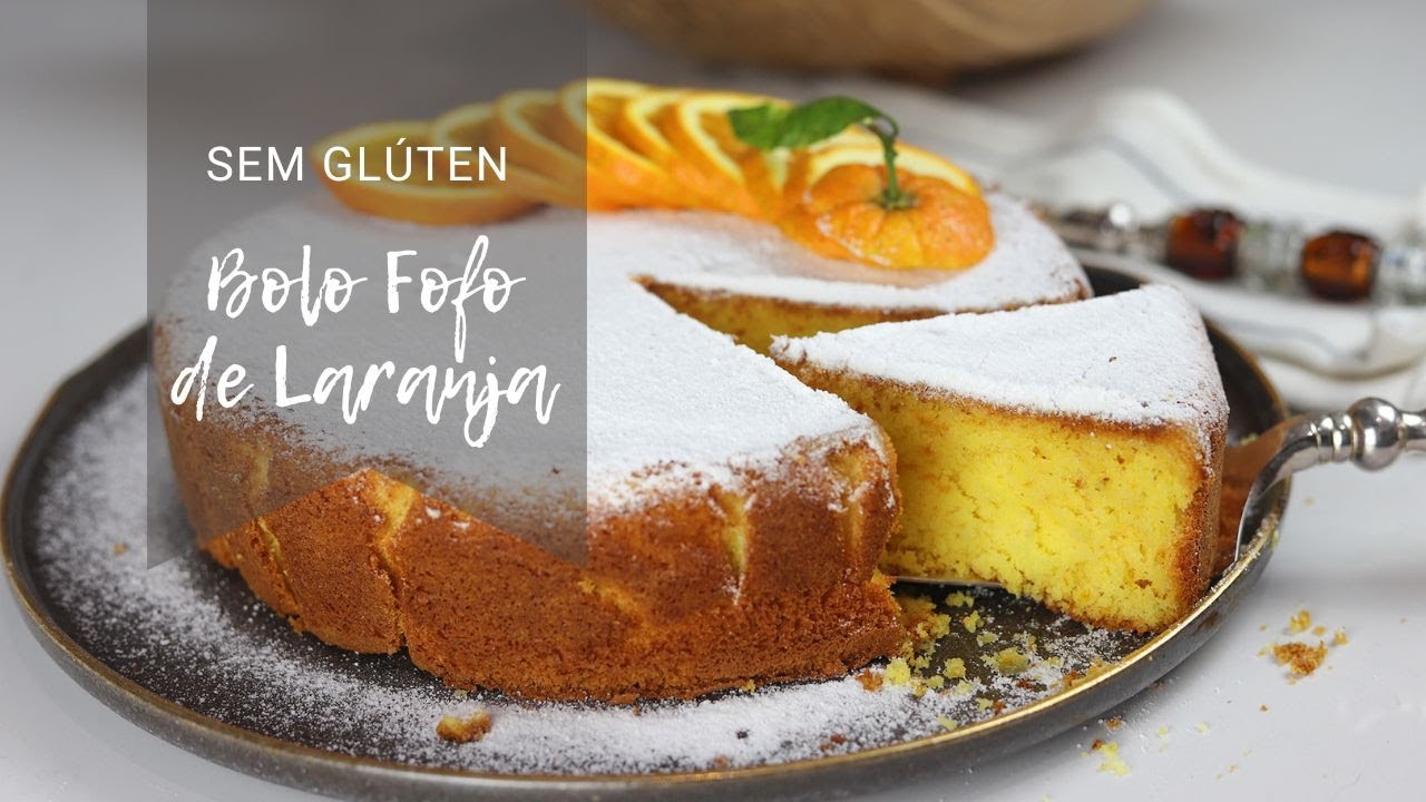 Bolo Fofo de Laranja (Sem glúten)