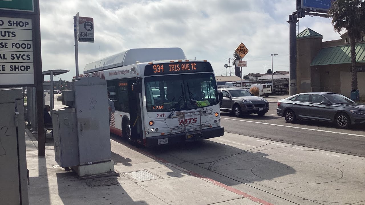 SDMTS New Flyer 2012 C40LFR 2911 on route 934