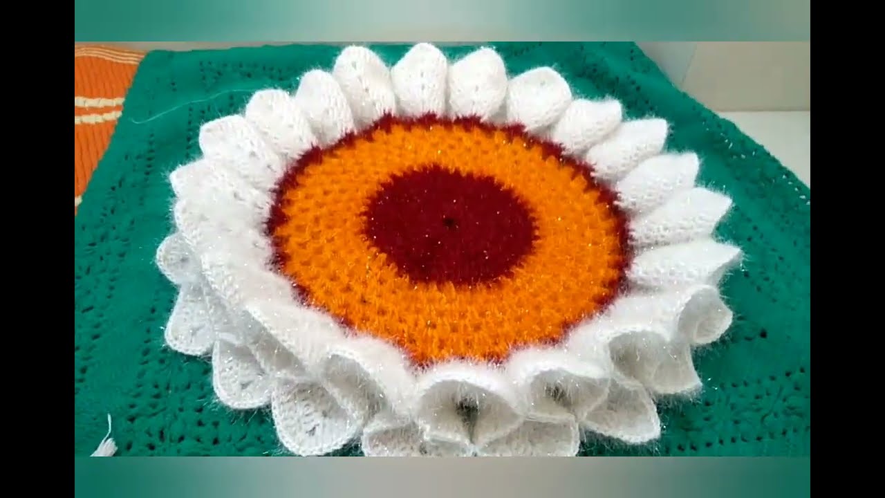 लोकरीचे कमळ (भाग-2) Woollen lotus rumal