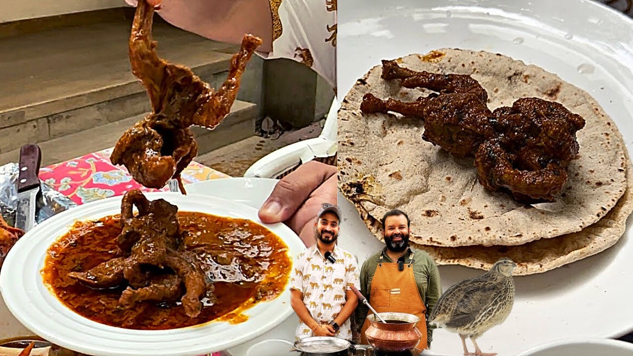राजस्थानी स्टाइल हांडी वाला बटेर | Quail Curry Making By Himanshu Rathore ji | Jaipur Food Tour