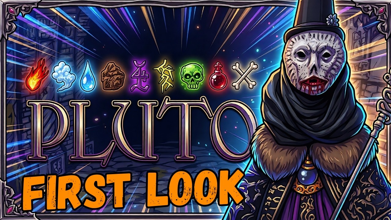 Pluto Gameplay - Elemental Roguelike Deckbuilder First Look | No Commentary PC 1080p