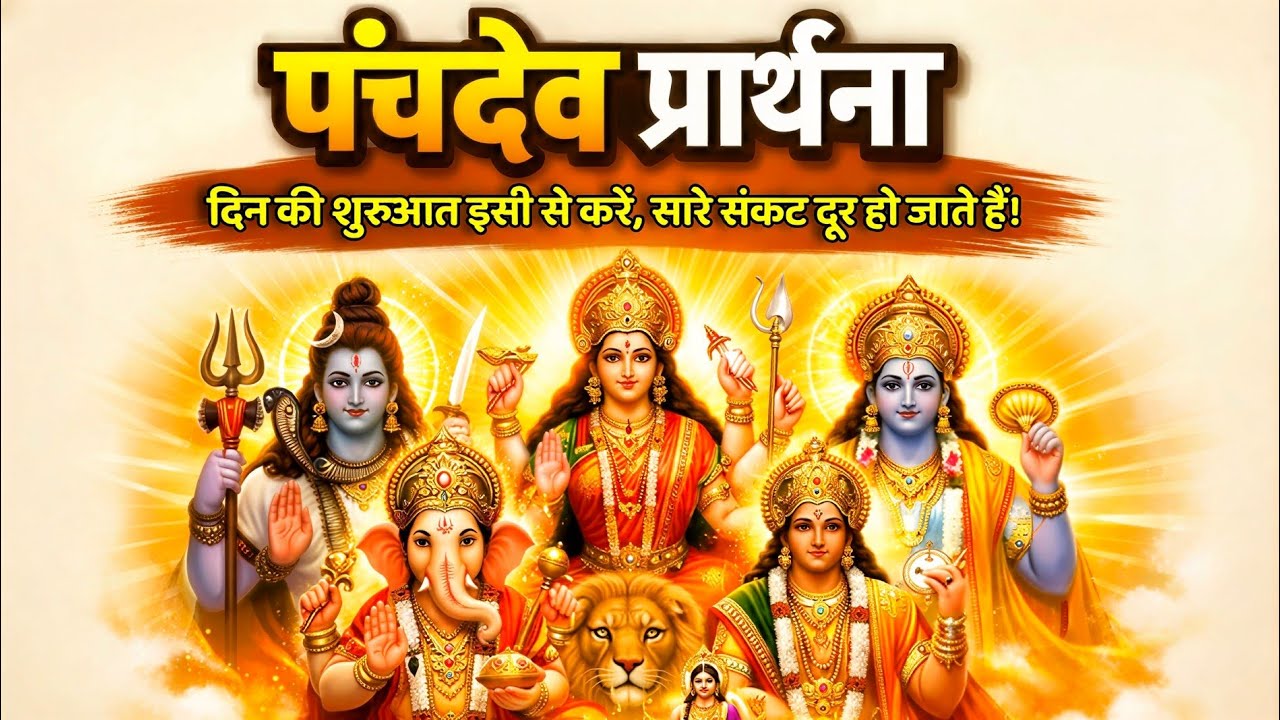 दिन की शुरुआत पंचदेव प्रार्थना से करें | पंचदेव स्तुति | Panchdev Prarthana- Powerful Morning Prayer