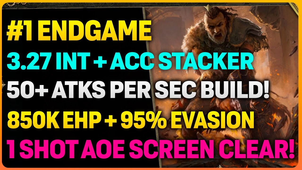 POE 3.27 League INT + ACC + EVASION Stacking ENDGAME Build! | 1.7+ BILLION DPS!