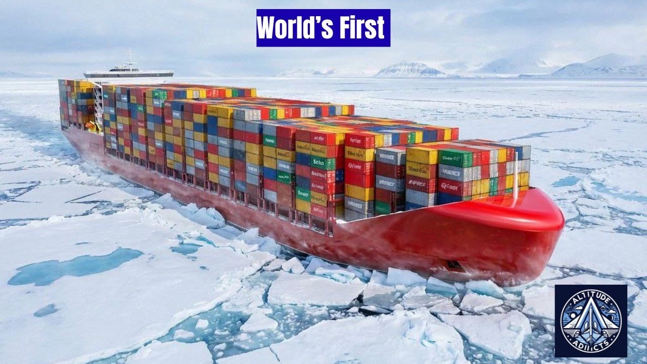 Российское мега-судно ледового класса вместимостью 4800 контейнеров строит для Арктики.