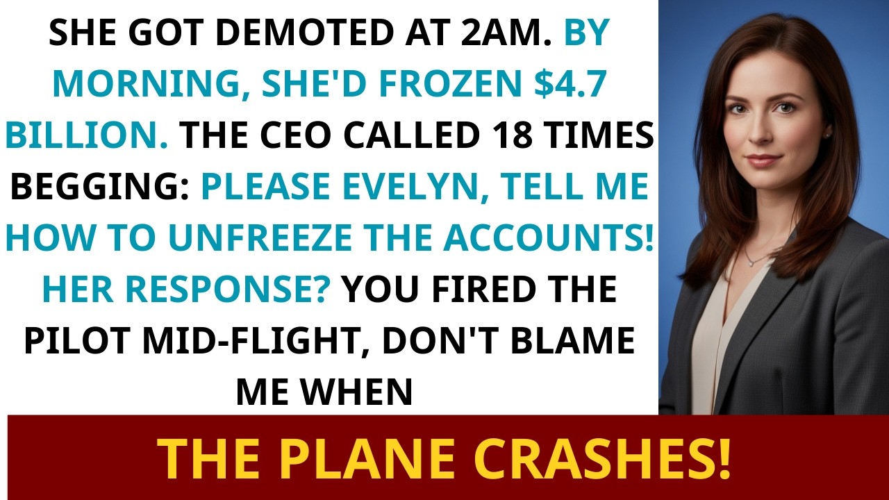 “Understood.” I Said Nothing — And $4.7B Froze Overnight After My 2 AM Demotion