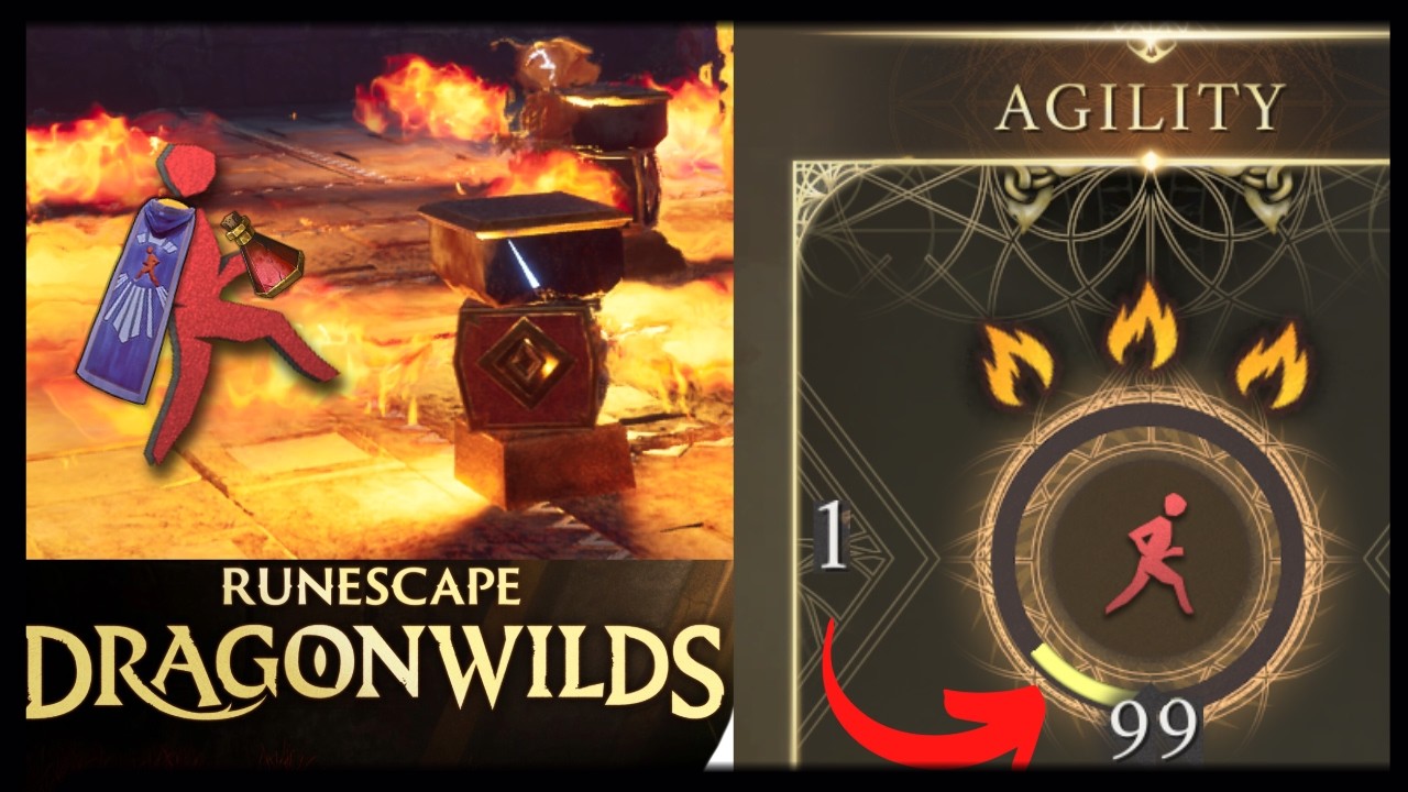 99 Agility The FASTEST way l Runescape Dragonwilds