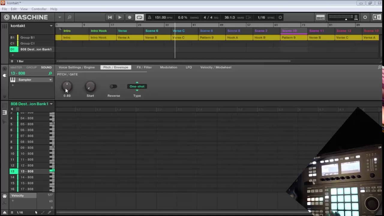 Maschine How To: Tuning Your 808