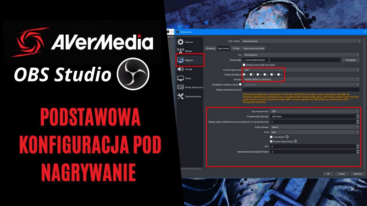 Avermedia LGP Lite + OBS (Poradnik) Podstawowa konfiguracja pod nagrywanie z konsoli