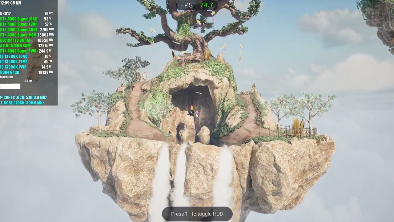RTX 4080 Super | 13900K | RTX Bonsai Diorama Tech Demo Path Tracing and RTX Mega Geometry 4K UE5
