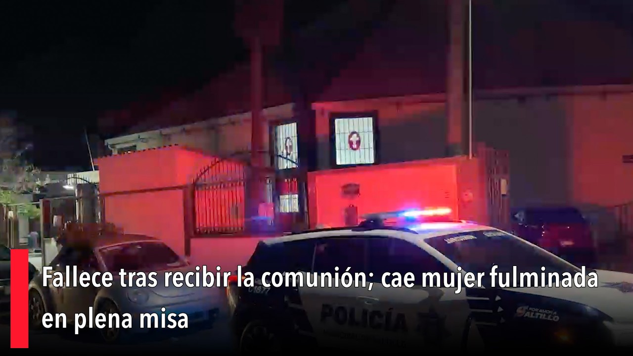 Fallece tras recibir la comunión; cae mujer fulminada en plena misa