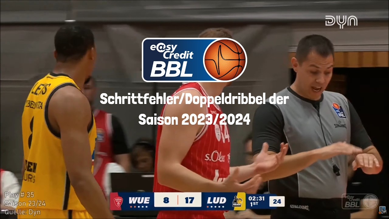 BBL - Einige Schrittfehler/Doppeldribbel der Saison 2023/2024