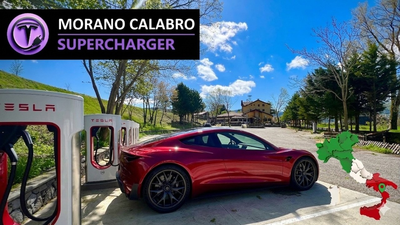 Tesla Supercharger - Morano Calabro (CS - Italy) nel Parco Regionale del Pollino