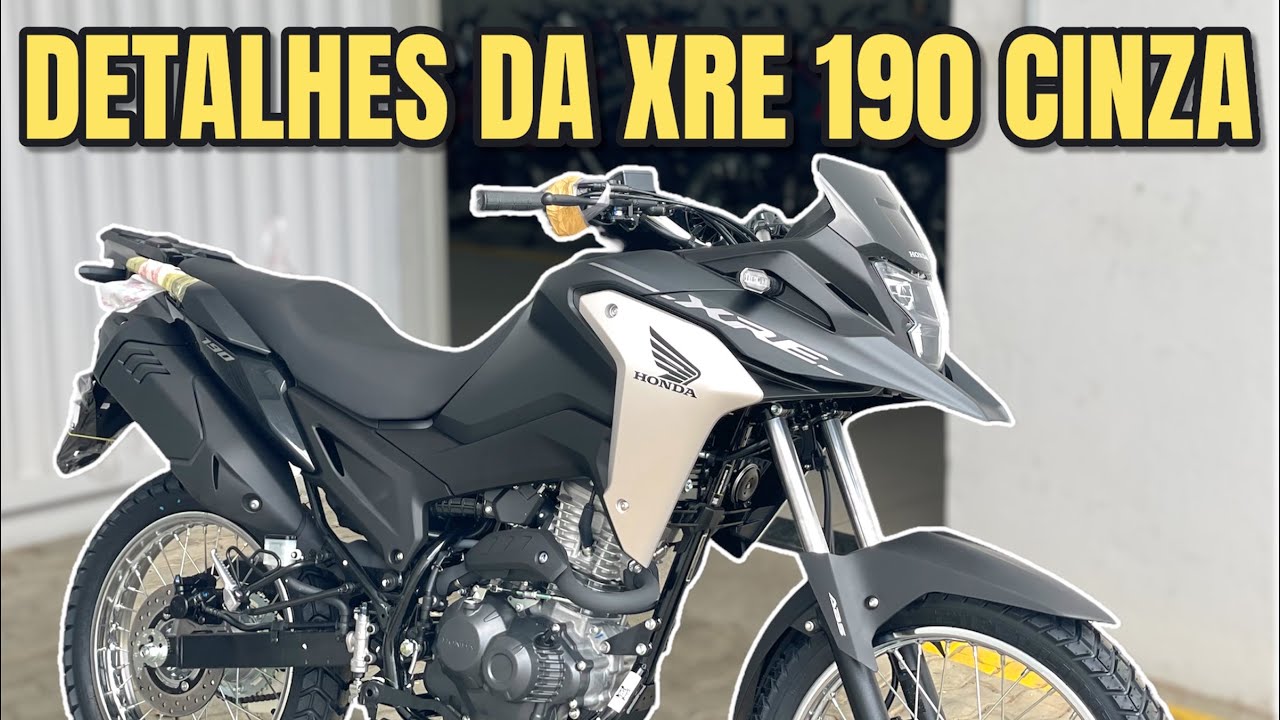 Detalhes da XRE 190 2026 CINZA FOSCO 