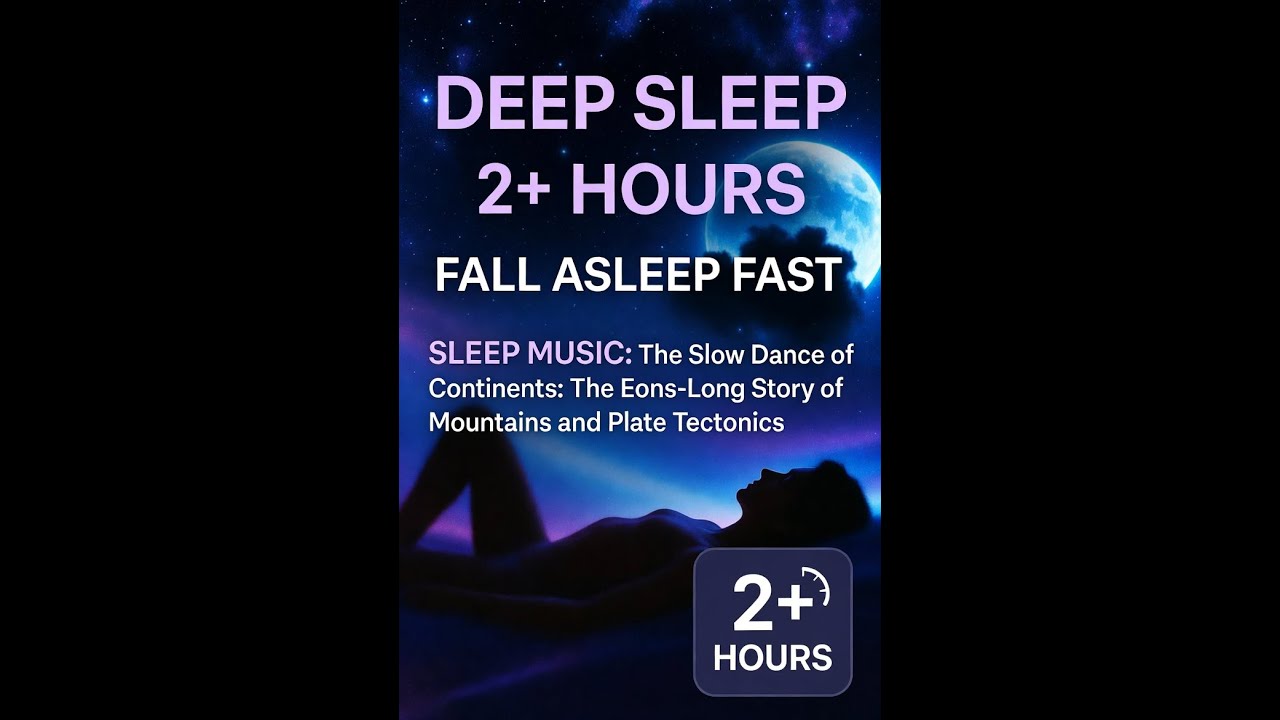 The Eons Long Story of Mountains and Plate Tectonics | Sleepy Video | Black Screen | No Visuals