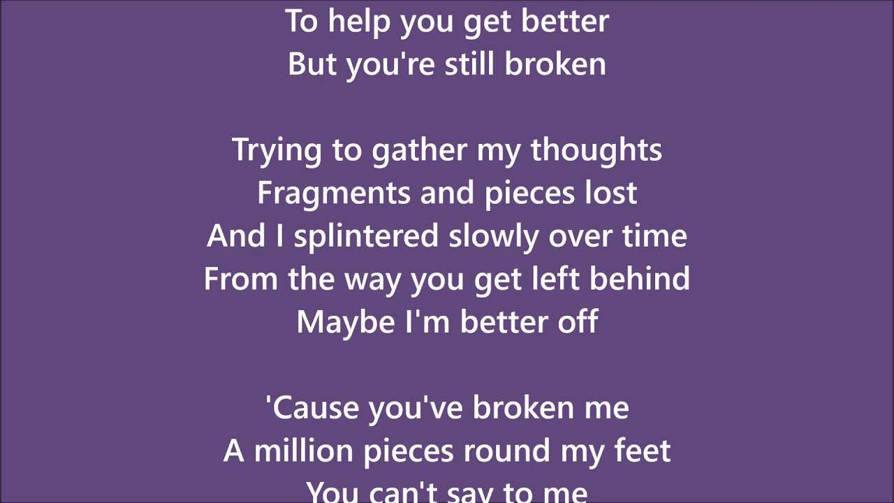 Broken - Brooke Butler - Lyrics