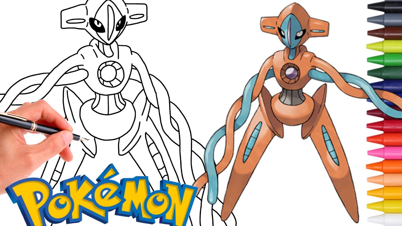 Como Desenhar FACILMENTE O POKÉMON DEOXYS ! #386 | geração 3
