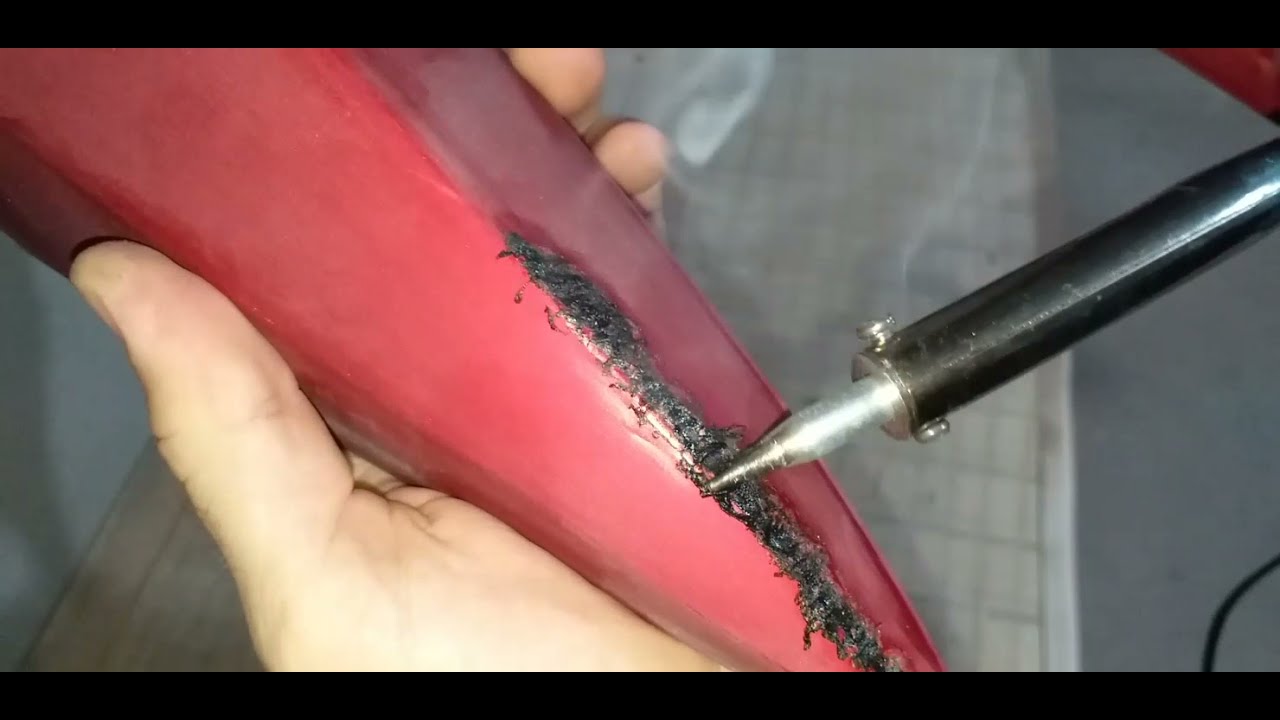 como recuperar peças de plástico de moto (sem massa)