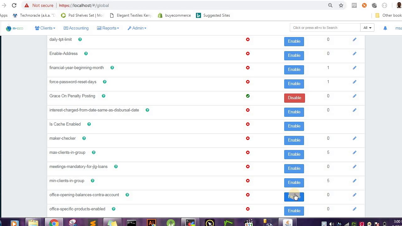 Customized Mifosx/Fineract (Msacco) : Migrating opening balances II