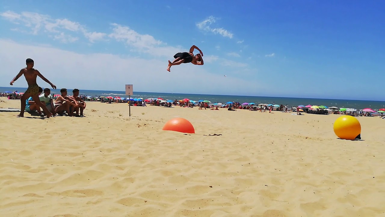 Rt punta umbría 2019 triples mortales, triples giros y doble back a césped fail