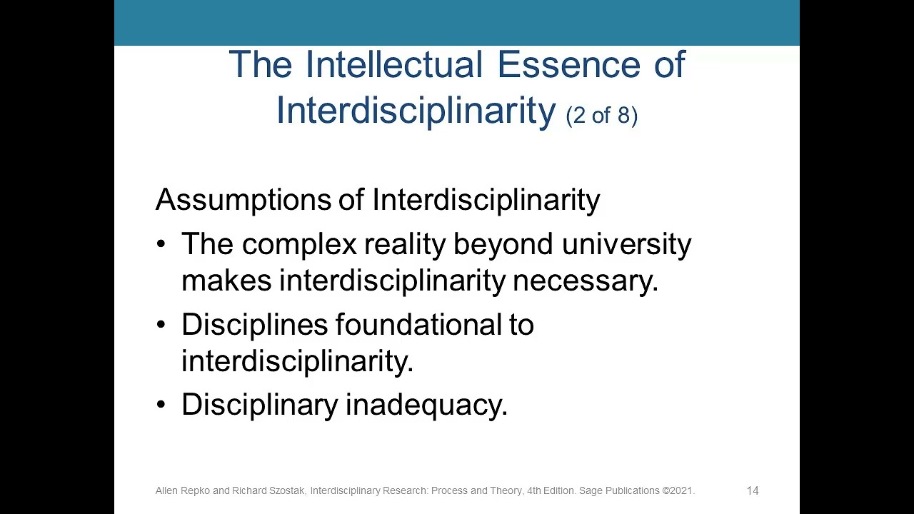 Interdisciplinary Studies Defined - Interdisciplinary Studies - Lecture 1 (Full Version)
